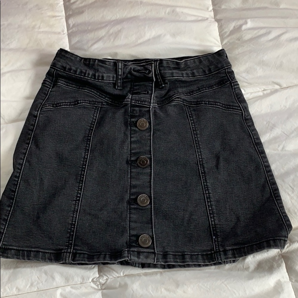 Forever 21 button down jean skirt